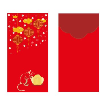 Çin Mutlu Yeni Yıl Tasarımı Renkli