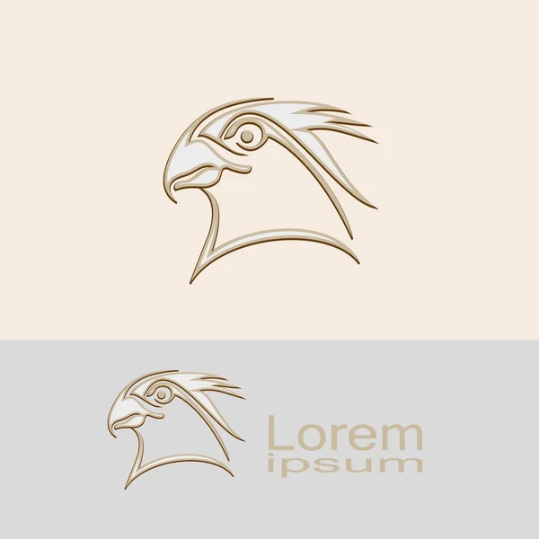 Icono Águila Para Logotipo — Vector de stock