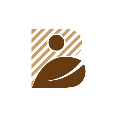 Bitki logoları için yaprak vektörü