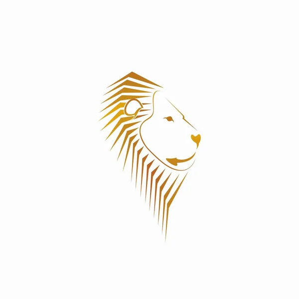 Rey León Para Logotipos Animales — Vector de stock