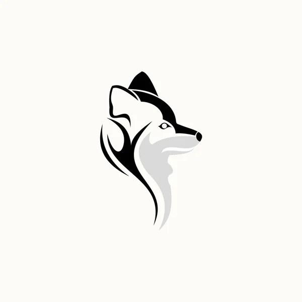 Vector Zorro Para Logotipos Animales — Vector de stock