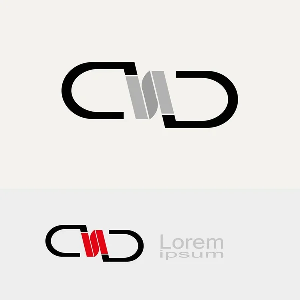 Letra Símbolo Logotipos Modernos — Vector de stock