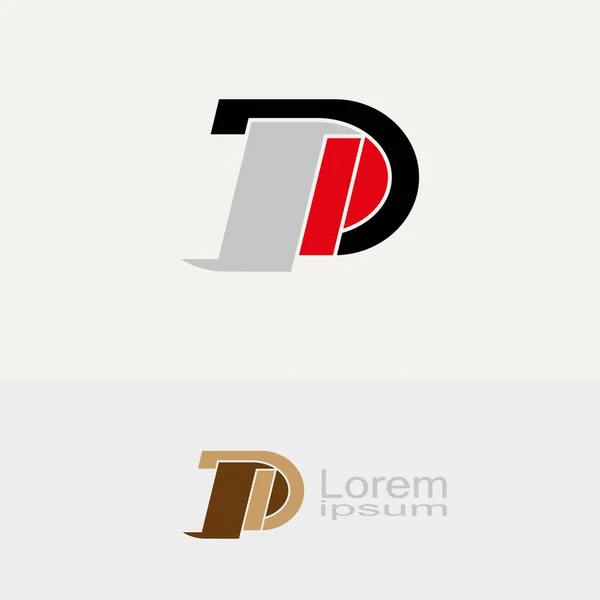 Letter Symbool Moderne Logo — Stockvector