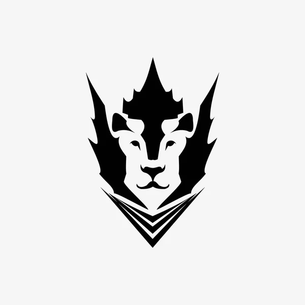 Icône Roi Lion Logo — Image vectorielle