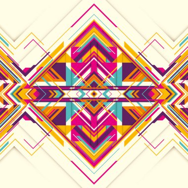 Renkli futuristik geometrik