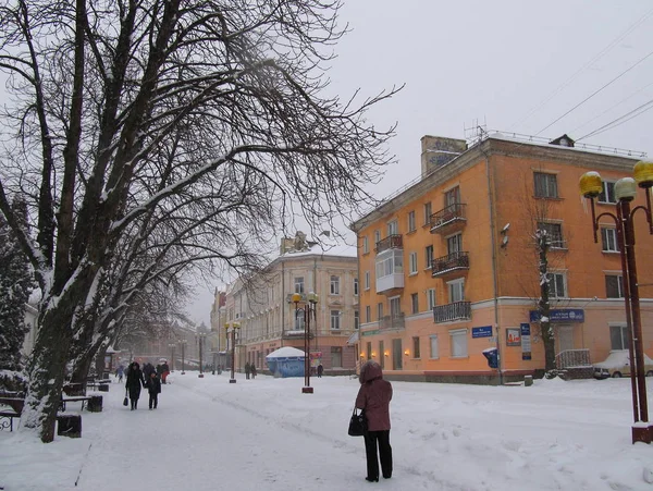 Зимний город . — стоковое фото