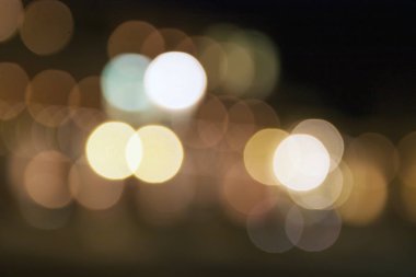 Gece Noel bokeh ışıklar arka plan