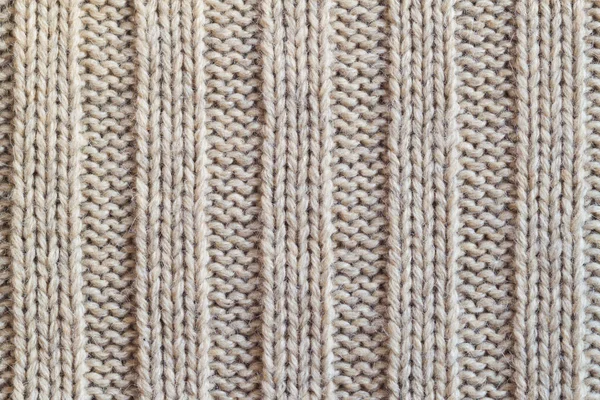 冬天织物纹理 b 奶油针织的羊毛保暖衣服 — 图库照片