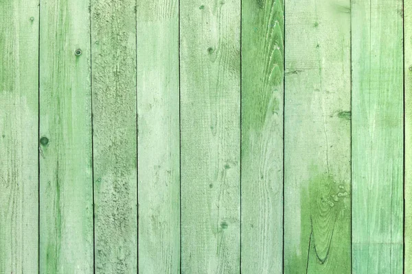 Natural weathered wooden planks background. Old painted in green — Stock Photo, Image