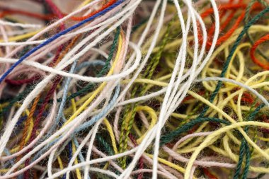Çok renkli karışık renkli needlecraft İpek iplik ip. Mac