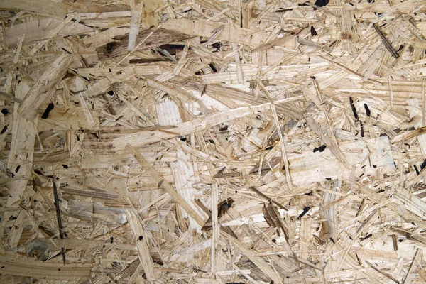 Tablero aglomerado de madera comprimida reciclada. Panel de madera prensada (OSB ). — Foto de Stock