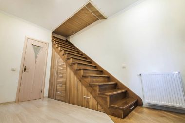 Modern mimarlık iç lüks koridor ile parlak ile woo