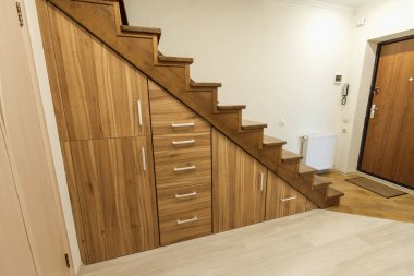 Modern mimarlık iç lüks koridor ile parlak ile woo