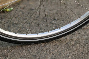 Bisiklet parçaları. Seçici odak yakın çekim