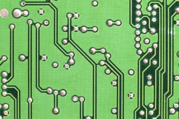 Circuit board. Electronic computer hardware technology. Motherbo — Stock Photo, Image