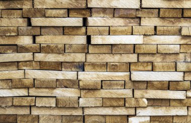 Ahşap Ahşap inşaat malzeme arka plan ve doku. Yığın 