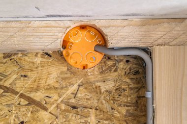 Yeni Elektrik Tesisatı, yuva plastik kutular ve elektrik