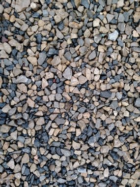 Arka plan ile farklı küçük deniz çakıl taşları