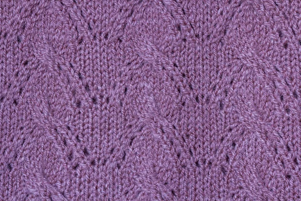 Texture de fond en tricot motif violet en cott — Photo