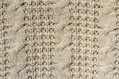 Arka plan doku bej desen cotto yapılan kumaş örme