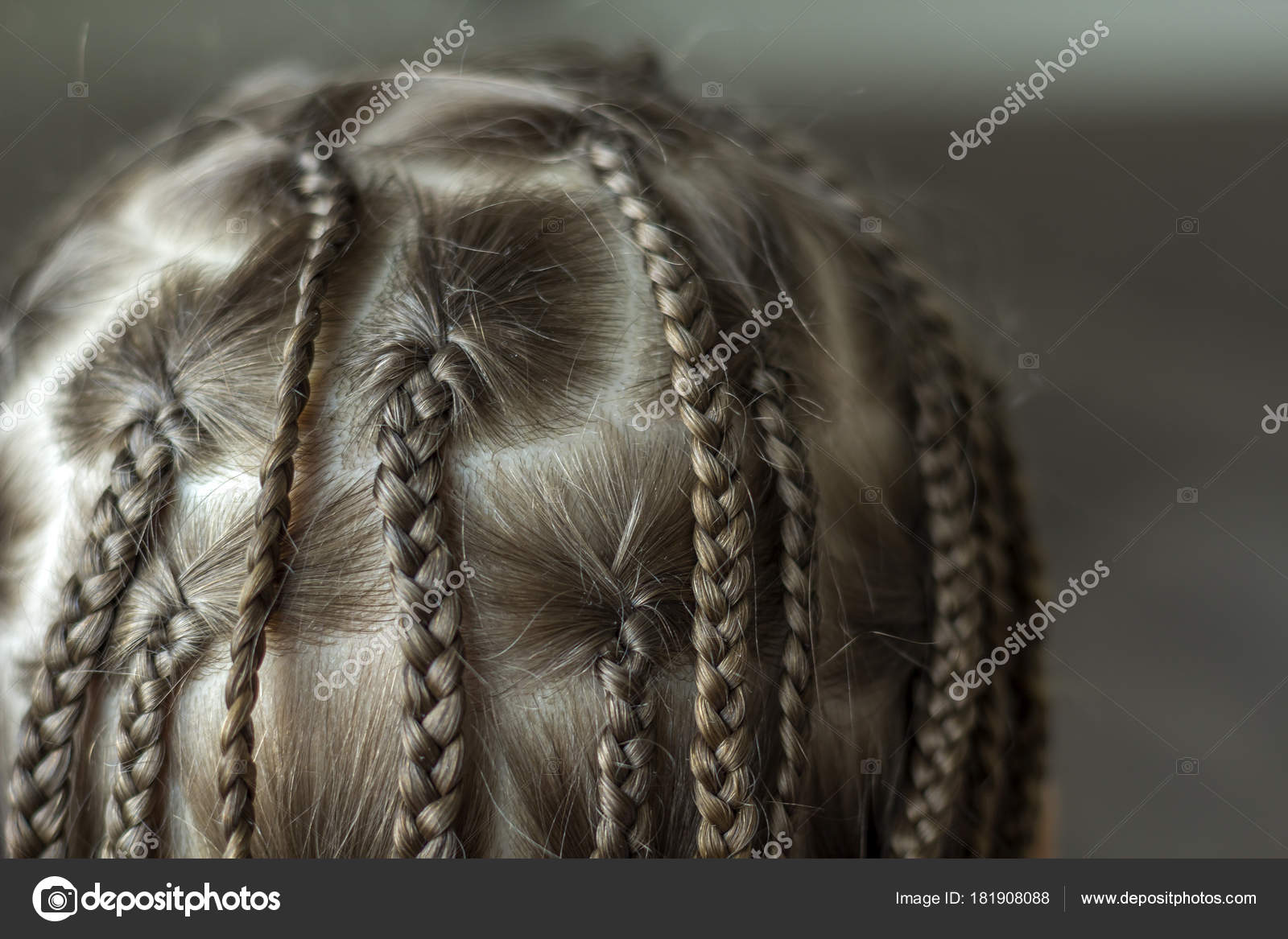 Close Braid Hair Little Girl Stock Photo C Bilanol I Ua