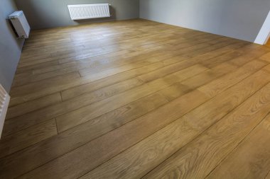 Radyatör ve ahşap p Isıtma ile yeni yenilenmiş odası iç