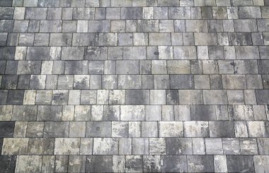 Gri döşeme arka plan. Klasik kiremit duvar doku iç için. S