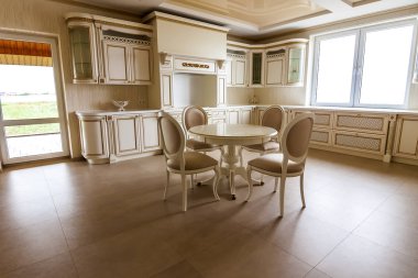 Lüks modern mutfak iç. Lüks mutfak ev wi