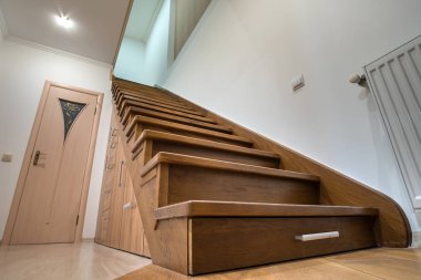 Modern mimarlık iç lüks koridor ile parlak ile woo