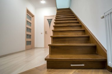 Modern mimarlık iç lüks koridor ile parlak ile woo