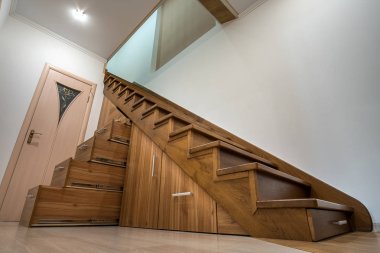 Modern mimarlık iç lüks koridor ile parlak ile woo