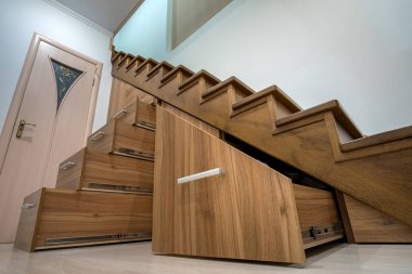 Modern mimarlık iç lüks koridor ile parlak ile woo