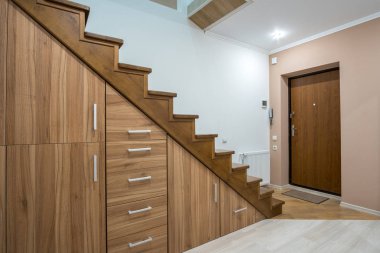 Modern mimarlık iç lüks koridor ile parlak ile woo