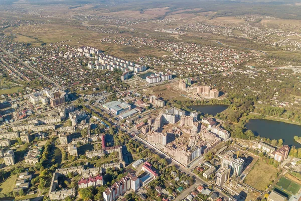 Aerial view of Ivano-Frankivsk city, Ukraine. — ストック写真