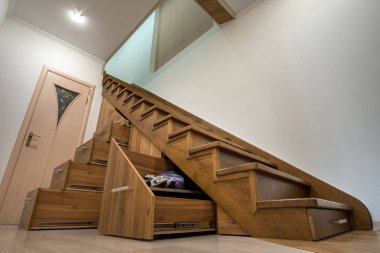 Modern mimarlık iç lüks koridor ile parlak ile woo