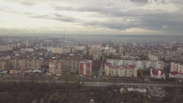 Vue Aérienne Ville Ivano Frankivsk Ukraine — Video