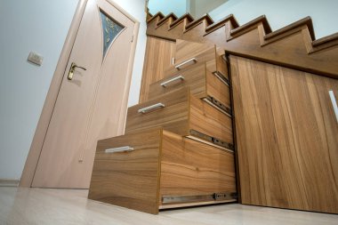 Modern mimarlık iç lüks koridor ile parlak ile woo