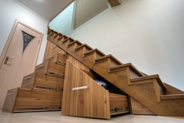 Modern mimarlık iç lüks koridor ile parlak ile woo