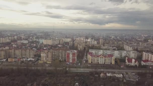 Vue Aérienne Ville Ivano Frankivsk Ukraine — Video