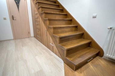 Modern mimarlık iç lüks koridor ile parlak ile woo