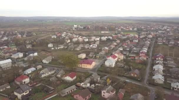 Vista Aérea Ciudad Ivano Frankivsk Ucrania — Vídeo de stock