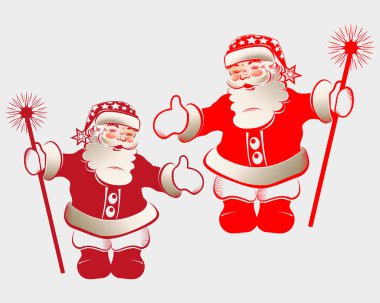 Noel Baba c sopa silüeti