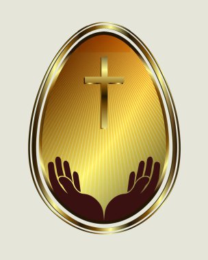 Paskalya yumurtası altın renk