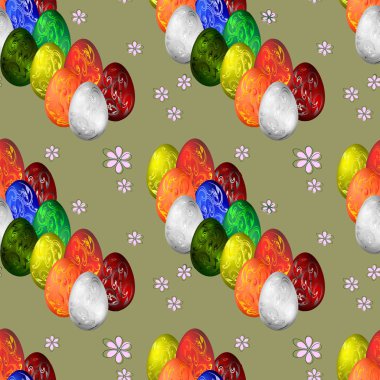 Paskalya yumurtalarıyla kusursuz bir arkaplan