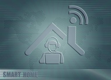 Açık mavi renkli Internet'in özniteliklerle