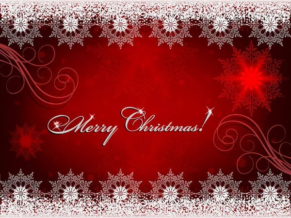 kar taneleri ile kırmızı bir arka plan