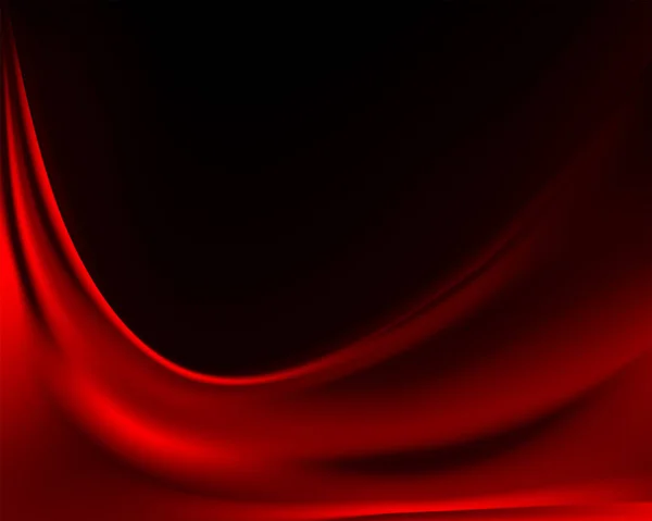 Dunkler Hintergrund mit rotem Samtstoff — Stockvektor