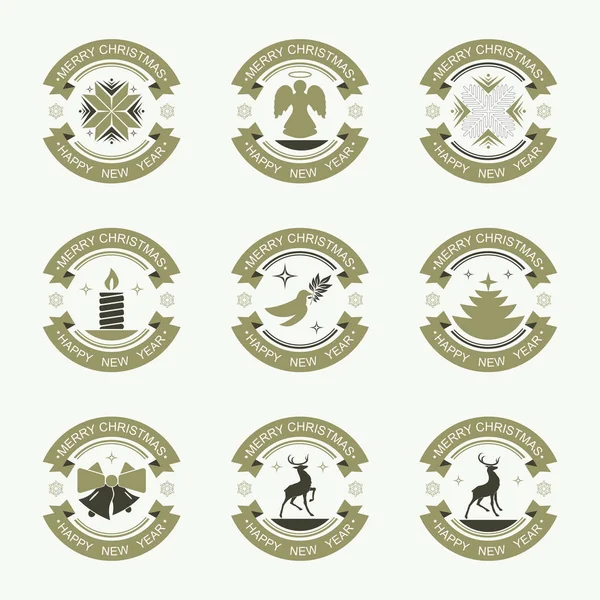 Noel amblemi bir daire şeklinde ayarla