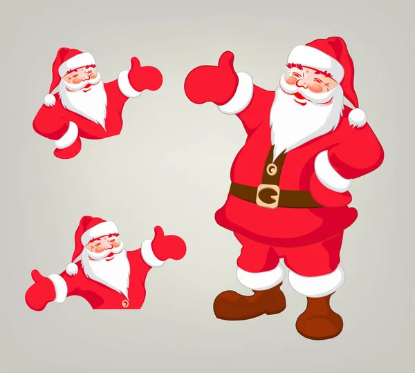 Dessin de joyeux Père Noël — Image vectorielle