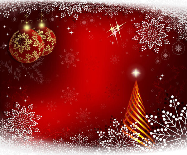 Рождественская красная карточка